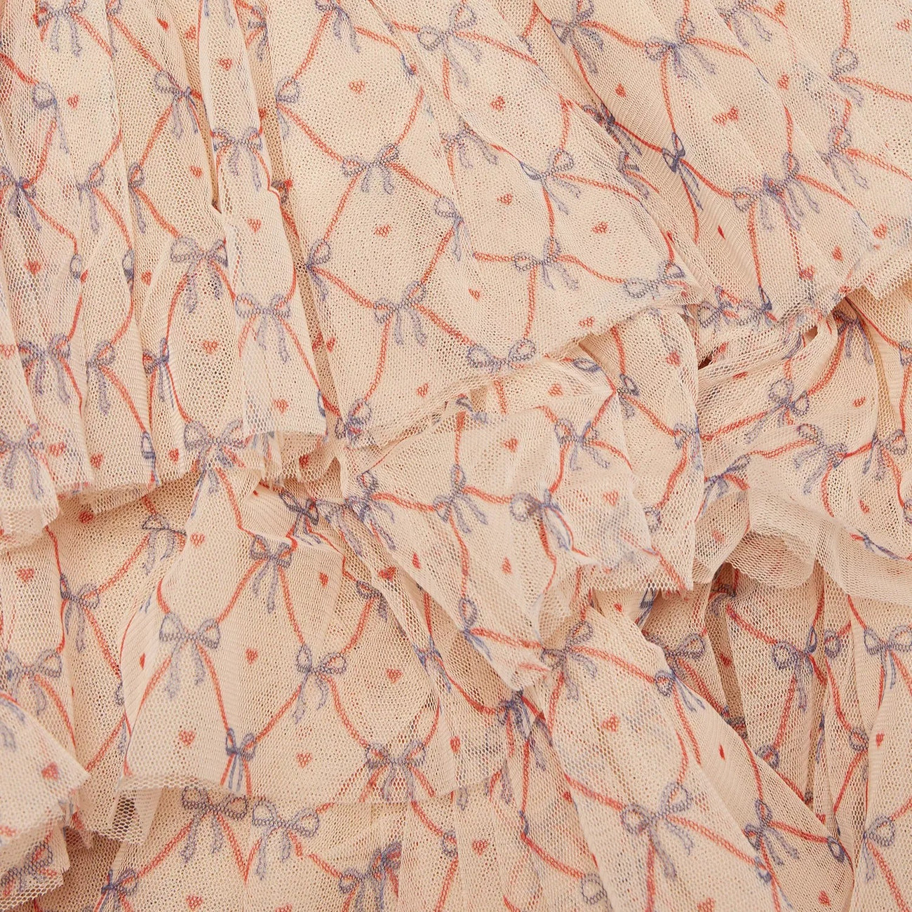 Fay Print Tulle Party Dress (Check Bowie)